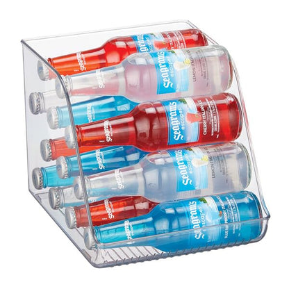 iDesign Water Bottle Organizer for Fridge, Clear | Made in USA - style: Pack of 1- Tall