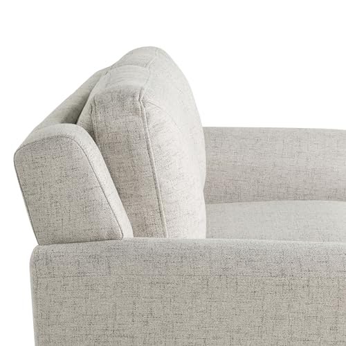 Studio Living Harrington 57.9" Loveseat, Transitional Modern, Pocket Coil Comfort, Easy Assembly, Woven Fabric, Beige - color: Beige, size: Loveseat