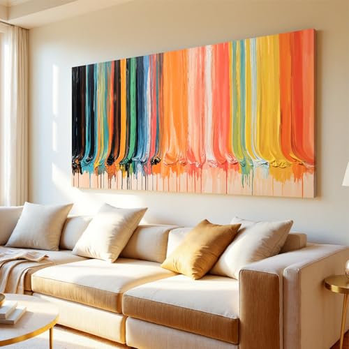 Modern Abstract Wall Art Prints Canvas Art Wall Decor For Living Room Colorful Vertical Stripes Prints Artwork Aesthetic Home Wall Decor Pictures For Bedroom Office Apartment Decoration 20"×40" - color: LAI-12G, size: 40"L x 20"W