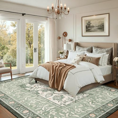 GarveeHome Area Rug - color: Sage Grove, size: 10' x 14' (Rectangular)