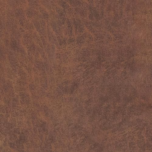 SIMPLIHOME Milltown 27" Wide Vegan Leather Ottoman in Saddle Brown | Distressed saddle brown, contemporary ottoman with a cushioned seat for bedroom seating; rectangle footstool or pouf. - color: Distressed Saddle Brown, style: Small Ottoman Bench