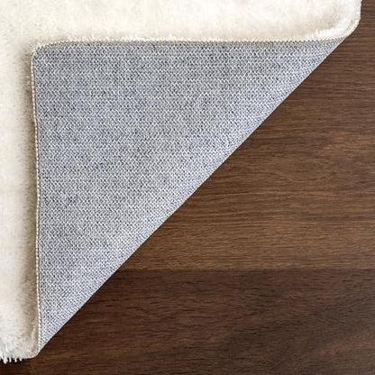 nuLOOM Loni Off White Solid Washable Area Rug, 5' x 8' - color: Off White, size: 5' x 8' (Rectangular)