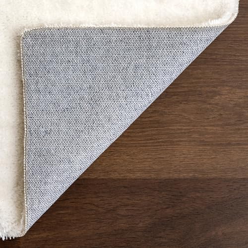 nuLOOM Loni Off White Solid Washable Area Rug, 6' Square - color: Off White, size: 6' x 6' (Square)