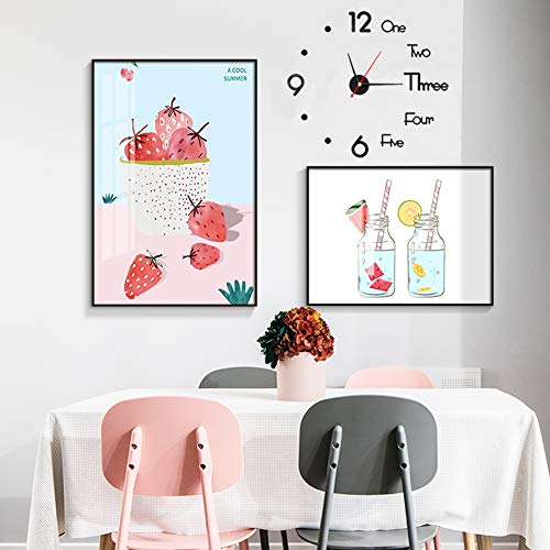 Fowecelt 10-20 Inch DIY Wall Clock 3D Frameless Silent Non Ticking, Black Round Battery Operated Modern Wall Clocks for Living Room Bedroom Office Home and Kitchen (Pack of 2) - size: Small (10-20 Inch) (Pack of 2)