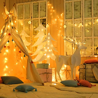 Christmas Twinkle Lights, 72 Ft 200 LED Twinkle String Lights, Fairy Light with Plug in, Copper Wire String Lights for Bedroom Party Christmas Tree Warm White - color: Warm White-Twinkle, size: 1Pack - 200 LEDs
