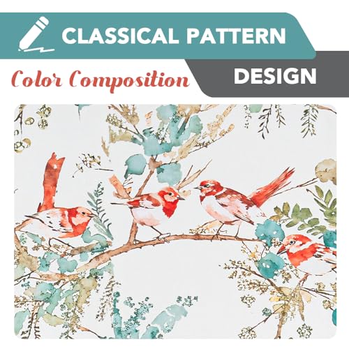 H.VERSAILTEX 100% 암막 꽃무늬 커튼 160cm(63인치) 길이 2패널 빈티지 커튼 패턴 프린트 단열 커튼 거실 침실 창문 처리 그로밋 드레이프, 틸/러스트 - color: 청록색/녹, size: 52"W x 63"L (Pack of 2)