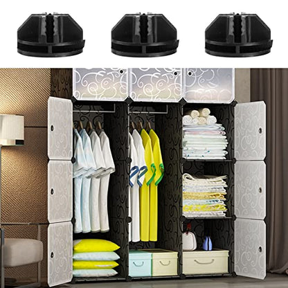 VICASKY DIY Cube Storage Connectors 20 Pcs Abs Plastic Modular Organizer Clips for Wire Bins