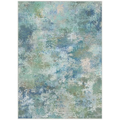 BEIMO 3x5 Area Rugs for Bedroom, Blue Green Washable Abstract Non Slip Rug | Modern Abstract Rug Soft Low Pile Entryway Kitchen Living Room Office Carpet, Easy Care Vacuum Friendly - color: Aquamarine/Blue Green, size: 3' x 5' (Rectangular)