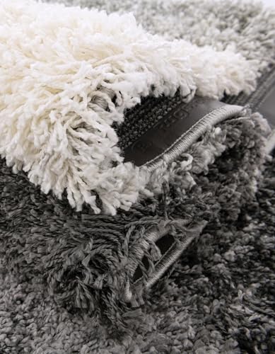 Rugs.com Soft Touch Shag Collection Area Rug – 2X3 Smoke Grey Shag Rug Perfect for Entryways, Kitchens, Breakfast Nooks, Accent Pieces - color: Smoke Grey, size: 2' x 3' (Rectangular)
