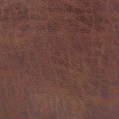 SIMPLIHOME Carlson 27" Wide Woven Fabric Rectangle Ottoman in Saddle Brown | Distressed saddle brown, mid-century modern ottoman with a padded seat for bedroom or living room; footstool or bench. - color: Distressed Saddle Brown, style: Small Ottoman Benc