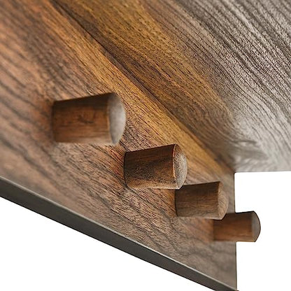Modway EEI-6350-WAL Moonbeam Arched Mirror, Walnut - color: Walnut