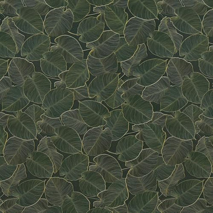 TOTIO Green Wallpaper Peel and Stick Dark Green Leaf Contact Paper 16x78inch Matte Thickened Waterproof Self-Adhesive PVC Wall Sticker Counter Top Stick Paper Green Leafy Plants Vinyl Wrap for Cabinet - color: Green, size: 16" x 78"