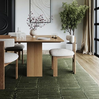 nuLOOM Kailani Green Geometric Washable Area Rug, 2' x 3' | Nuloom Kailani Geometric 2' x 3' Machine Washable Accent Rug for Living Room Bedroom Dining Room Entryway, Green - color: Green, size: 2' x 3' (Rectangular)