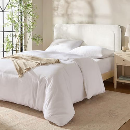 Hearth & Harbor Wall Mounted King Headboard Only, Bed Headboard King Size | Easy Assemble, Floating Peel & Stick, Upholstered Boucle, 3D Stitched Wall Panels, 5 Strips of 3M Tape Included, Off White - color: 01-off White, size: King