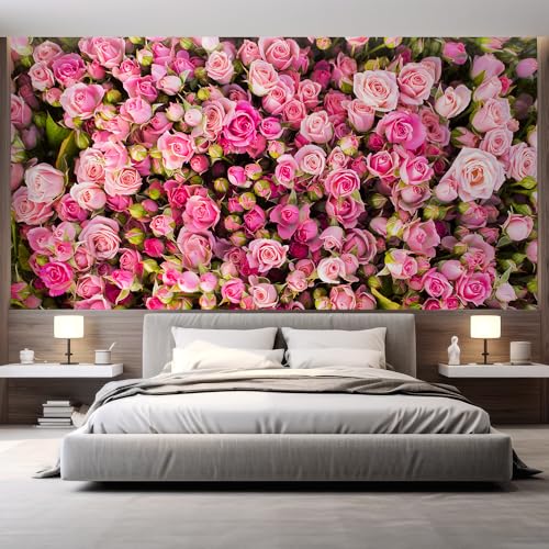 wall26 Wall Sticker/Wall Mural Elegant Rose Flower Floral, Not Peel and Stick, Non-Woven Wallpaper Decorative for Bedroom, Living Room, Office - 48x72 inches - color: Flower-1912-m11, size: 48"x72" Premium Non-woven