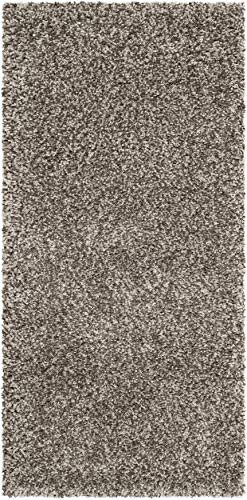 SAFAVIEH Milan Shag Collection Area Rug - 2' x 4', Grey, Solid Design, Non-Shedding & Easy to Clean, Plush Thick Pile, Ideal for Foyer, Bedroom, Accent Space (SG180-8080) - color: Grey, size: 2' x 4' (Rectangular)