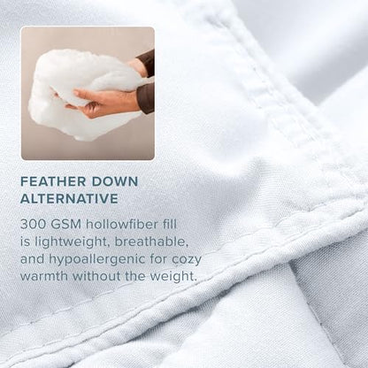 Bare Home Duvet Insert Comforter (Queen, White) | 1800 Ultra-Soft, Goose Down Alternative, Premium Quality, All-Season Warmth - color: 01 - White, size: Queen