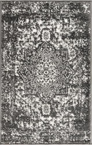Rugs.com - Arlington Rug – 2' x 3' 1 Dark Gray Traditional Area Rug – Low Pile Accent Rug for Entryways, Kitchens, and Bathrooms - color: Dark Gray, size: 2' x 3' (Rectangular)