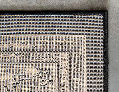 Unique Loom Sialk Hill Collection Area Rug - Washington (2' 2" x 3' 1" Rectangle Black/Gray) - color: Black/Gray, size: 2'2" x 3'1" (Rectangular)