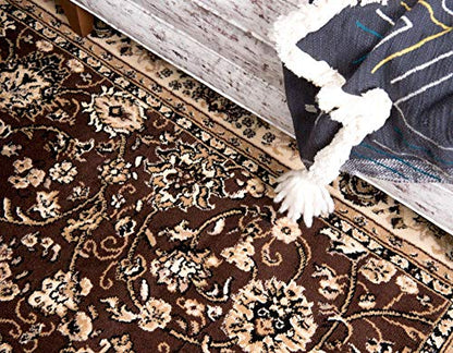 Unique Loom Sialk Hill Collection Area Rug - Washington (2' 2" x 3' 1" Rectangle, Brown/ Black) - color: Brown/Black, size: 2'2" x 3'1" (Rectangular)