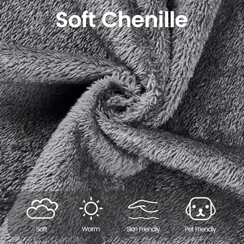 78” Convertible Sofa Bed, Full Size Sleeper Couch, Grey | Boneless Folding Loveseat, Deep Seat, Soft Chenille, 4 Pillows, No Assembly, for Guest Living Room Bedroom - color: Grey, size: 78"