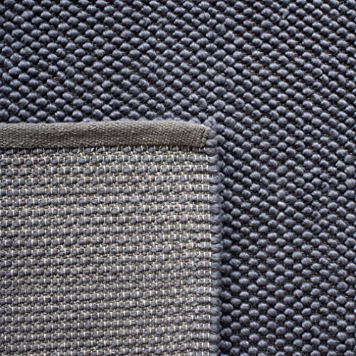 SAFAVIEH Natura Collection Runner Rug - 2'3" x 7', Dark Grey, Handmade Wool, Ideal for Bedroom, Foyer, Hallway, Entryway (NAT425H) - color: Dark Grey, size: 2'3" x 7' (Runner)