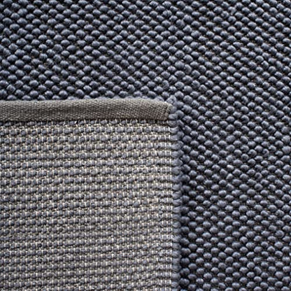 SAFAVIEH Natura Collection Runner Rug - 2'3" x 7', Dark Grey, Handmade Wool, Ideal for Bedroom, Foyer, Hallway, Entryway (NAT425H) - color: Dark Grey, size: 2'3" x 7' (Runner)