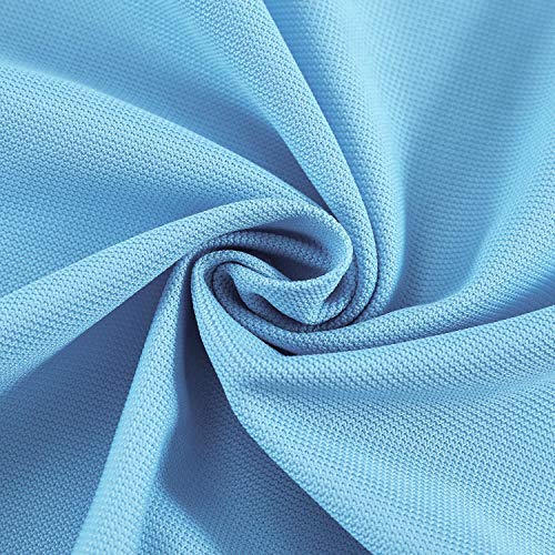 TWOPAGES 5ft Wide x 7ft Tall Flame Retardant Divider Curtains Privacy Cubicle Curtain with Grommet Top (1 Panel,Blue) - color: Blue, size: 60"W x 84"L (Pack of 1)
