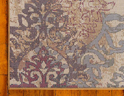 Unique Loom Barista Collection Area Rug - Congencis (9' x 12' Rectangle, Beige/ Blue) - size: 9' x 12' (Rectangular)