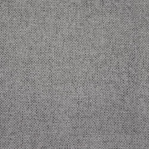 HomePop 18.5" Round Storage Ottoman with Nailheads - Heathered Gray - color: Heathered Gray