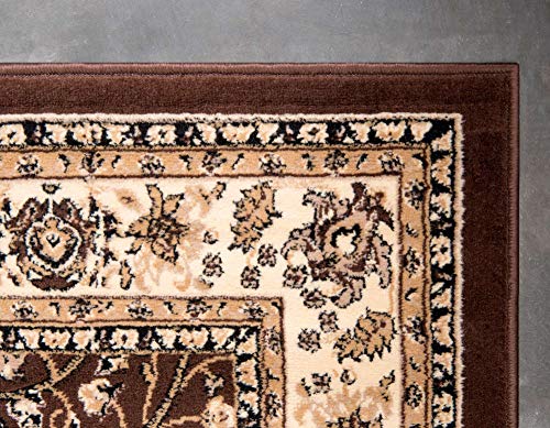 Unique Loom Sialk Hill Collection Area Rug - Washington (2' 2" x 3' 1" Rectangle, Brown/ Black) - color: Brown/Black, size: 2'2" x 3'1" (Rectangular)