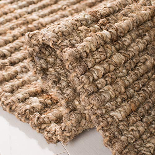 SAFAVIEH Area Rug 2x3 - Natural Fiber Collection - Natural & Grey, Handmade Jute, Farmhouse Style, Chunky Textured Thick Pile (NF447M) - color: Natural/Grey, size: 2' x 3' (Rectangular)