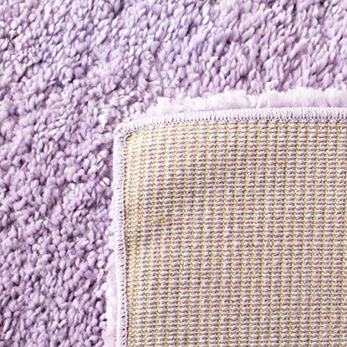 SAFAVIEH August Shag Collection Accent Rug - 2'3" x 4', Lilac, Solid Design, Non-Shedding & Easy Care, 1.2-inch Thick Ideal for High Traffic Areas in Entryway, Living Room, Bedroom (AUG900V) - color: Lilac, size: 2'3" x 4' (Rectangular)