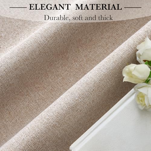 RYB HOME Mocha 100% Blackout Sliding Door Curtain Single Panel 96 inch Long | Linen Blackout Drape, Privacy Protection, Thermal Insulated, Bedroom Patio Grommets Room Divider, W60 x L96, 1 Panel - color: Mocha, size: 60"W x 96"L (Pack of 1)