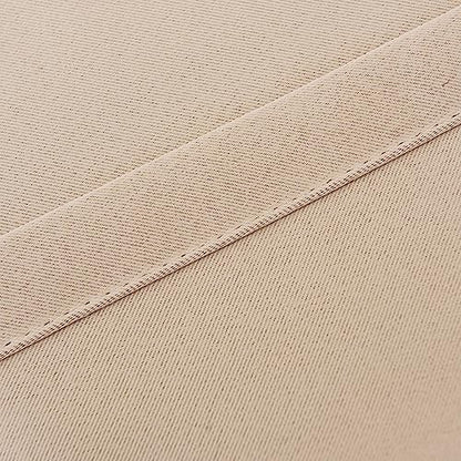 INLINAS Blackout Curtains with Sheer Overlay, Beige, 52x96 Inches | Grommet Top Double Layer Curtains for Bedroom and Living Room Thermal Reduction Light Blocking and Energy Saving, Set of 2 - color: Beige, size: 52"W x 96"L (Pack of 2)