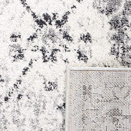 SAFAVIEH Madison Collection Runner Rug - 2'3" x 14', Silver & Grey, Boho Chic Distressed Design, Non-Shedding & Easy Care, Ideal for High Traffic Areas in Living Room, Bedroom (MAD611G) - color: Silver/Grey, size: 2'3" x 14' (Runner)