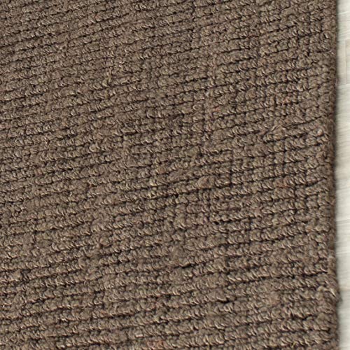 SAFAVIEH Area Rug 2x3 - Natural Fiber Collection - Brown, Handmade Jute, Farmhouse Style, Chunky Textured Thick Pile (NF447D) - color: Brown, size: 2' x 3' (Rectangular)