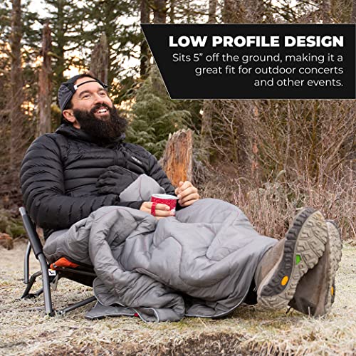 Cascade Mountain Tech Folding Camp Chair for Camping, Beach, Picnic, Barbqeues, Sporting Events with Carry Bag - color: Green