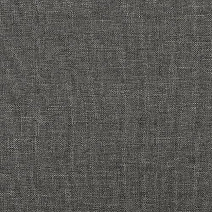 Full Size Bed Frame Upholstered Platform Bed, Dark Gray Polyester Fabric, Modern Low Profile Mattress Foundation with Durable Wood Slats Support - size: Full Bed