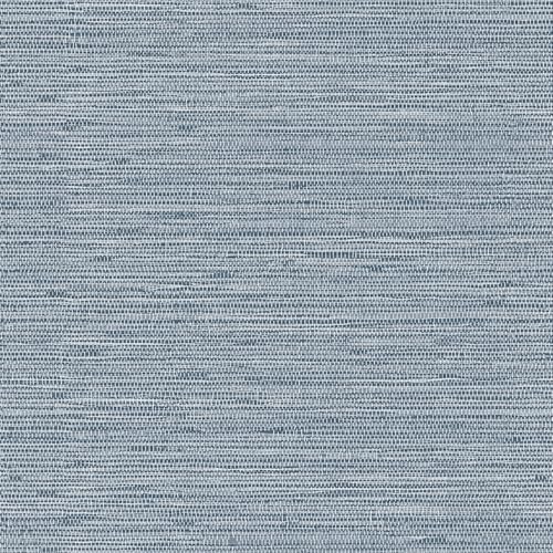 HueBurst Grasscloth Peel and Stick Wallpaper 17.3" x 197" Blue Textured Grasscloth Wall Paper Renter Friendly Wallpaper Self Adhesive Removable for Bathroom Bedroom - color: Blue, size: 17.3" x 197"