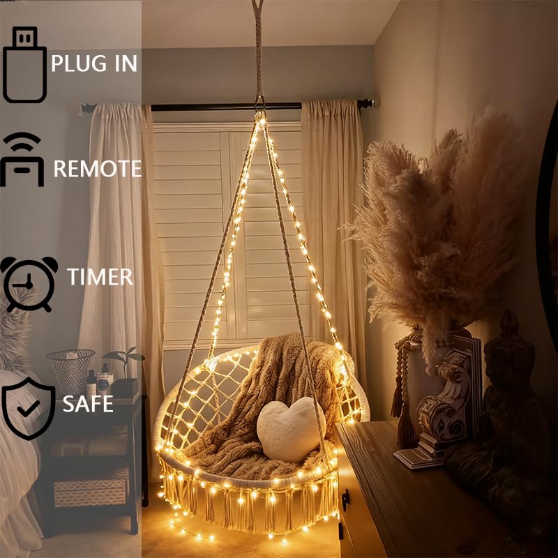 USB Fairy Lights Plug in, 33 Feet 100 LED Twinkle String Lights with Remote and Timer, Waterproof 8 Modes for Bedroom Indoor Wreath DIY Party Wedding Christmas Holiday Decoration(2 Pack Warm White) - size: 2PACK-USB-33FT/100LED-Warm white
