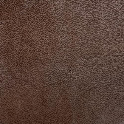 HomePop 24" Dinah Collection Storage Ottoman - Brown Faux Leather - color: Brown Faux Leather