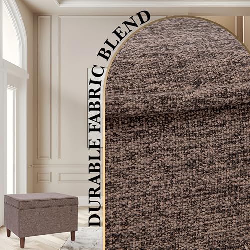 Spatial Order 24" Dinah Collection Storage Ottoman - Chocolate Brown - color: Brown