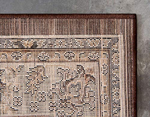 Unique Loom Sialk Hill Collection Area Rug - Washington (2' 2" x 3' 1" Rectangle, Brown/ Black) - color: Brown/Black, size: 2'2" x 3'1" (Rectangular)