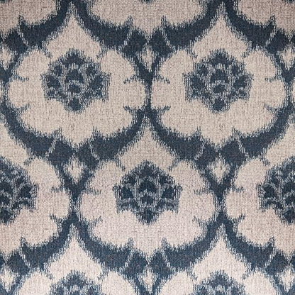 Spatial Order 24" Dinah Collection Storage Ottoman - Blue Medallion Print - color: Blue Medallion Print