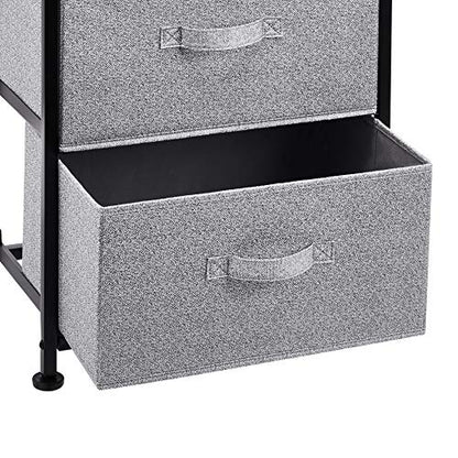 Amazon Basics Fabric 4-Drawer Storage Organizer Unit for Bedroom Closet, Black - color: Black