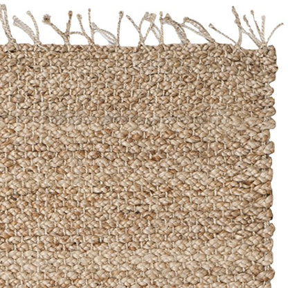 SAFAVIEH Natural Fiber Collection Accent Rug - 4' x 6', Natural, Handmade Farmhouse Fringe Jute, Ideal for High Traffic Areas in Entryway, Living Room, Bedroom (NF733A) - size: 4' x 6' (Rectangular)