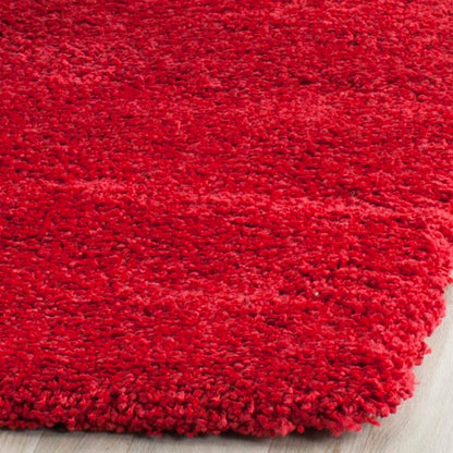SAFAVIEH Milan Shag Collection Runner Rug - 2' x 8', Red, Solid Design, Non-Shedding & Easy to Clean, Plush Thick Pile, Ideal for Hallway, Foyer, Bedroom (SG180-4040) - color: Red, size: 2' x 8' (Runner)