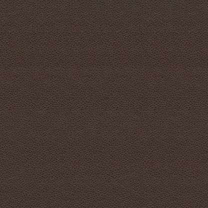 HomePop 24" Round Leatherette Storage Ottoman - Chocolate Brown - color: Brown Faux Leather