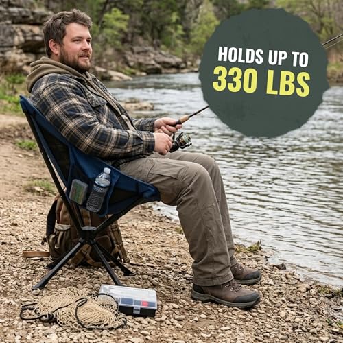 360 Swivel Camping Chair, Folding Portable Outdoor Camp Chair | A 360-degree swivel camping chair that turns to face the action, then folds down compact to carry anywhere.